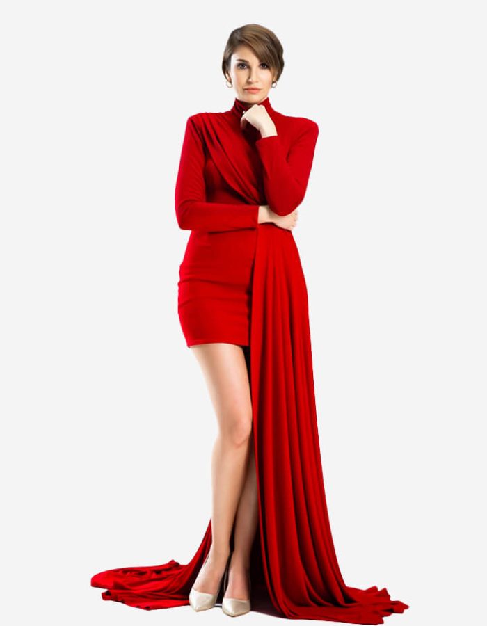 Scarlett red long dress